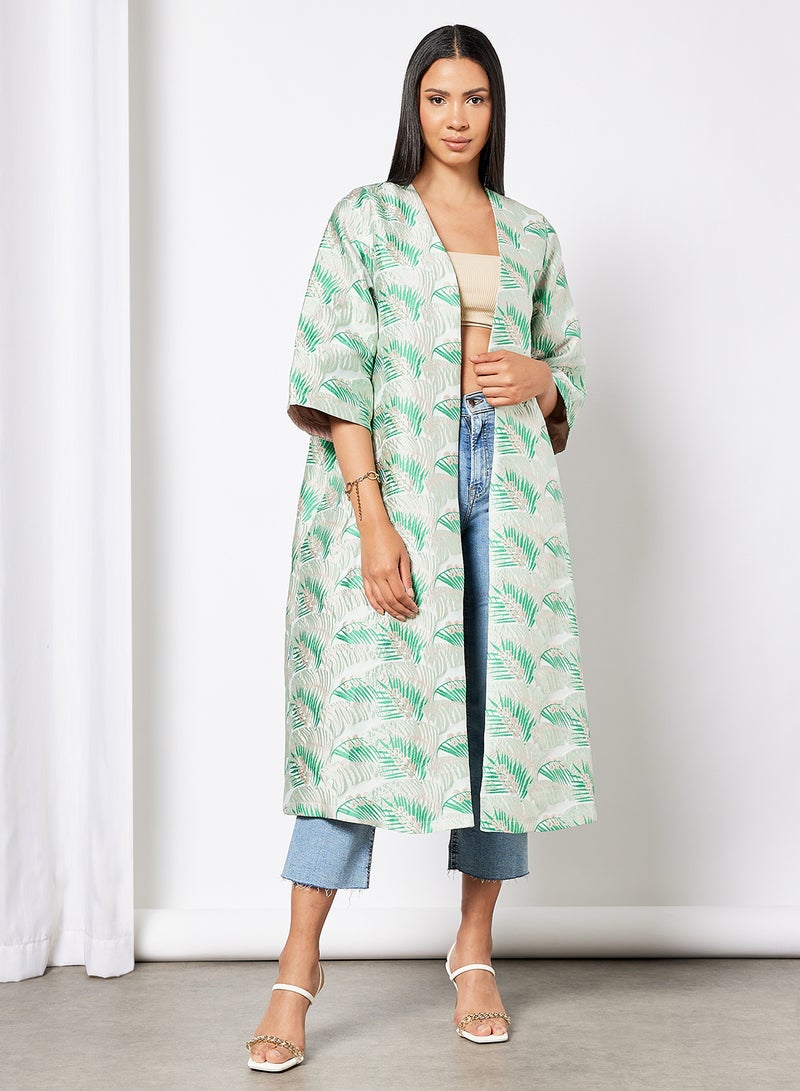VERO MODA Aura Kimono Cardigan Pastel Green - Image 1