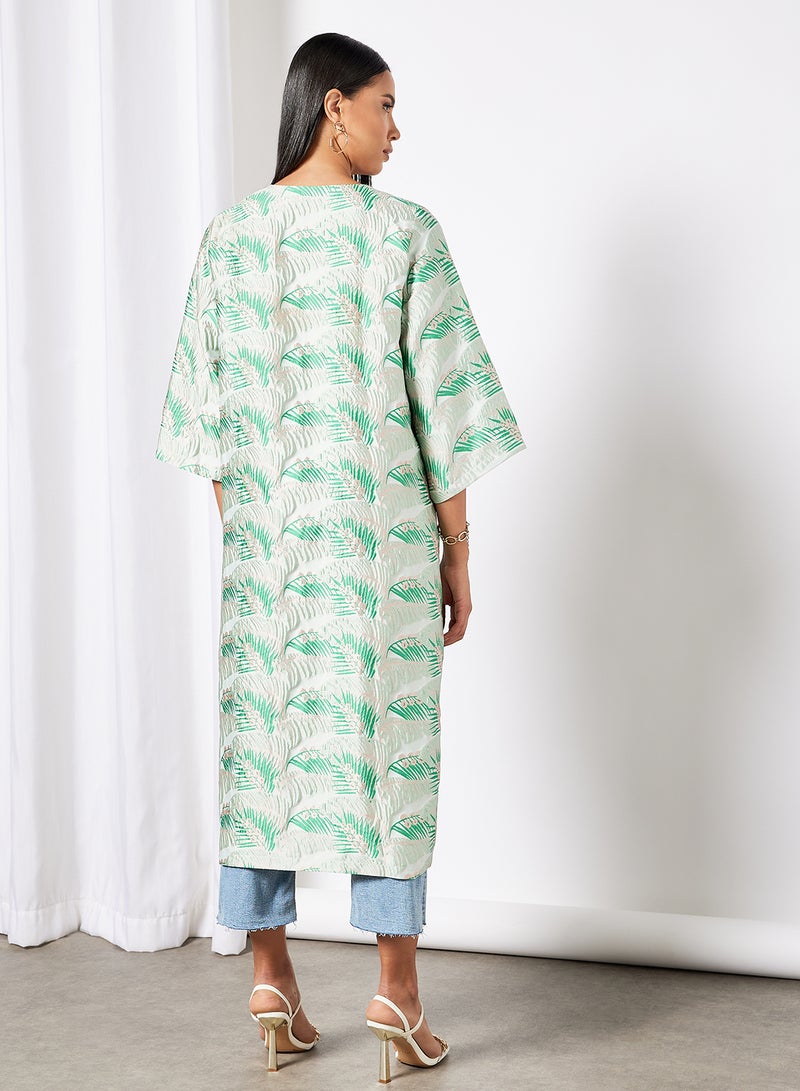 VERO MODA Aura Kimono Cardigan Pastel Green - Image 2