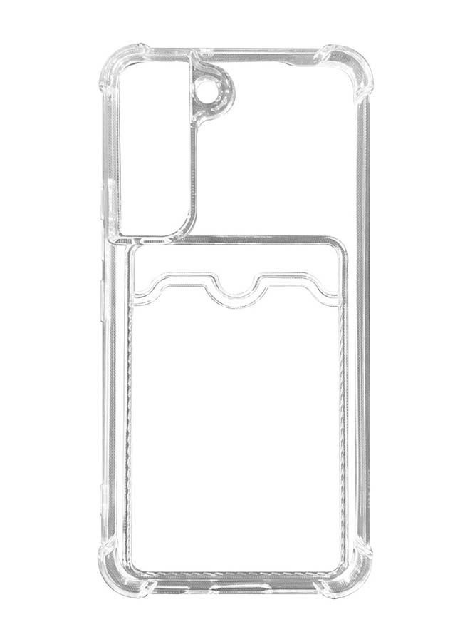 MARGOUN Shockproof TPU Case Cover With Card Holder Slot For Samsung Galaxy S22 5G Transparent - Image 2