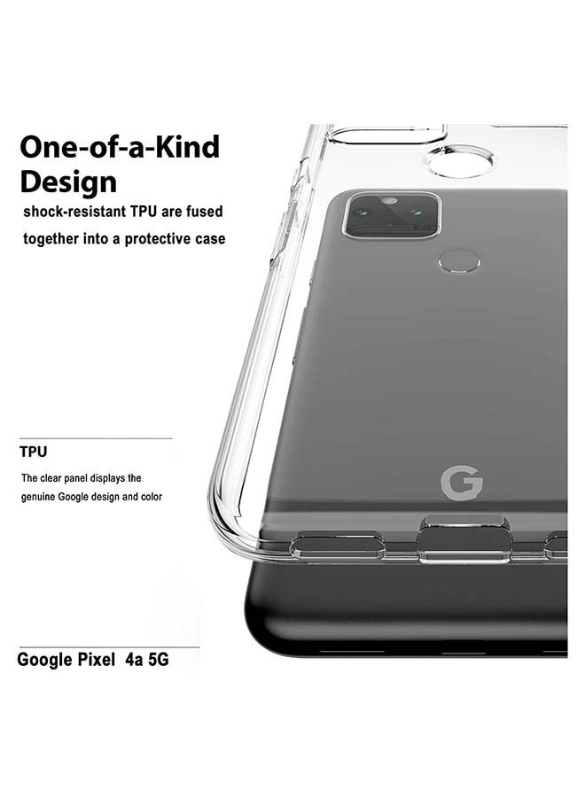 MARGOUN Shockproof TPU Case Cover For Google Pixel 4a 5G Transparent - Image 3
