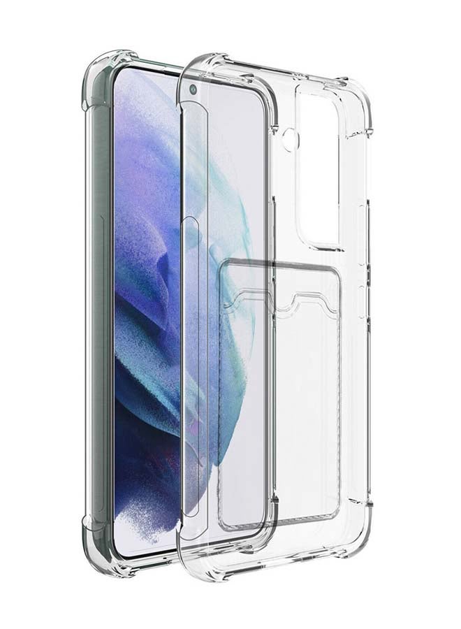 MARGOUN Shockproof TPU Case Cover With Card Holder Slot Samsung Galaxy S22 Plus 5G Transparent - Image 3