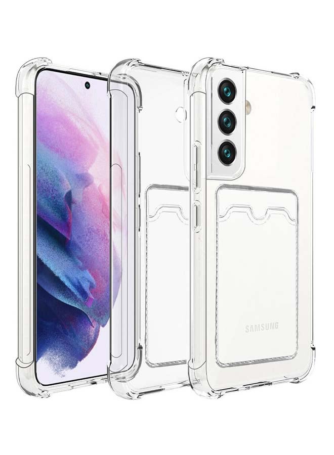 MARGOUN Shockproof TPU Case Cover With Card Holder Slot Samsung Galaxy S22 Plus 5G Transparent - Image 5