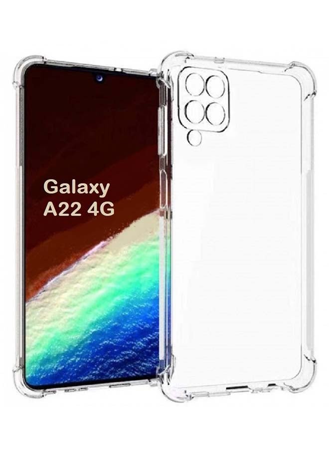 MARGOUN Shockproof Gorilla Bumper TPU Case Cover For Samsung Galaxy A22 4G Transparent - Image 1