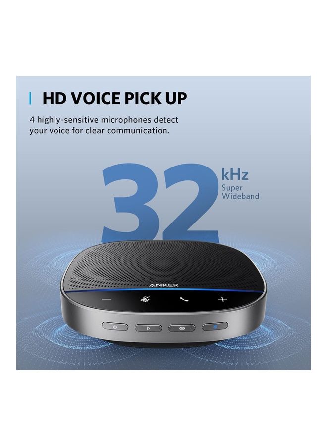 PowerConf S500 Speakerphone with Zoom Rooms Certification, USB-C Conference Bluetooth Speaker, Microphone with Premium Voice Pickup Black - v1649424790/N53074732A_3