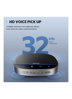 Anker PowerConf S500 Speakerphone with Zoom Rooms Certification, USB-C Conference Bluetooth Speaker, Microphone with Premium Voice Pickup Black  - Image 3
