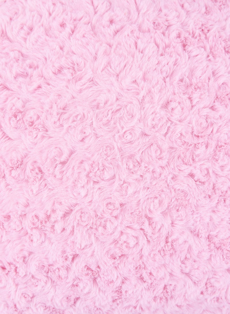 Switch Faux Fur Cushion  VI, Unique Luxury Quality Decor Items for the Perfect Stylish Home Pink CUS238  - Image 3
