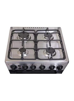Midea 4 Burners Gas Cooker With Cast Iron Pan Support 40 Liters BME55007FFD Silver  - Image 2