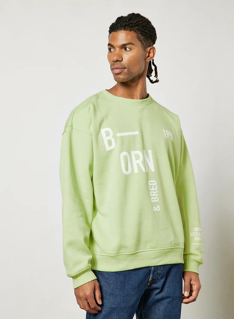 STATE 8 Printed Sweatshirt