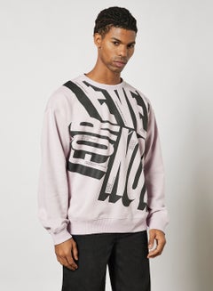 Printed Sweatshirt Purple