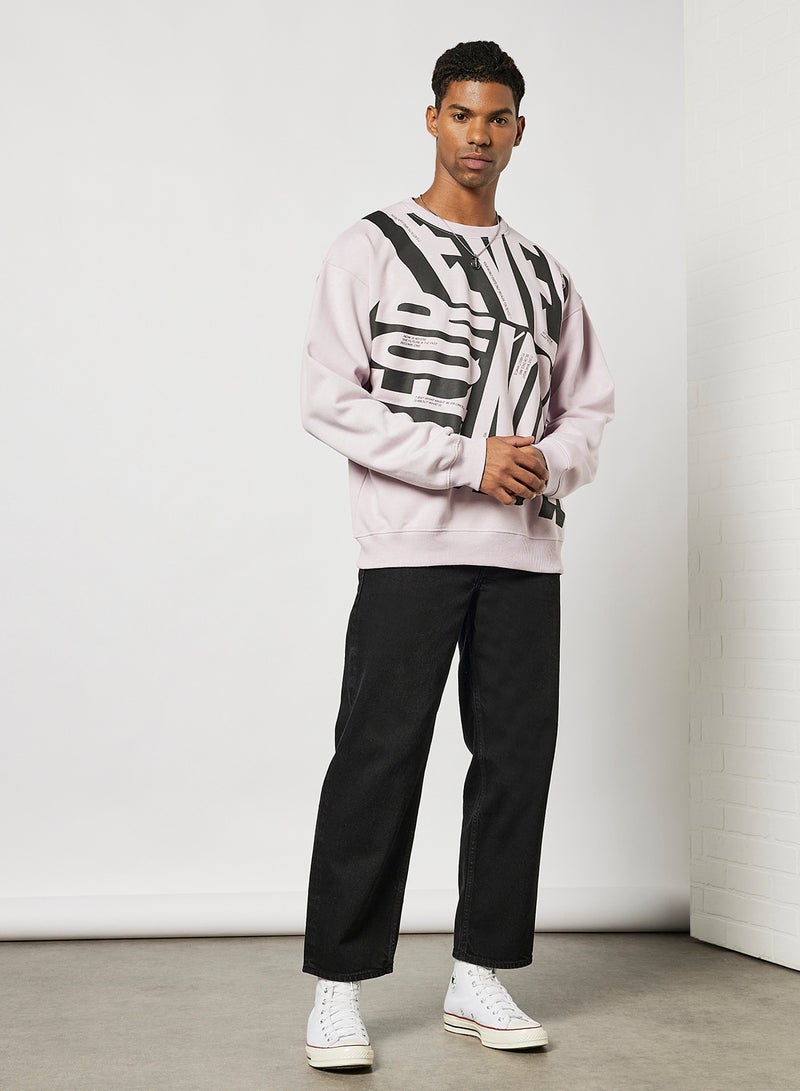 STATE 8 - Printed Sweatshirt Purple - Image 1