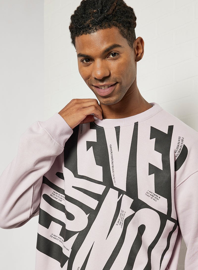 STATE 8 - Printed Sweatshirt Purple - Image 1