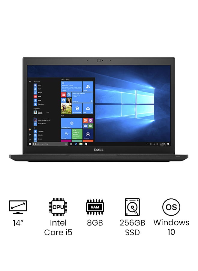 Renewed Latitude 7480 With 14-Inch Display, Core i7 Processor/8GB RAM/256GB SSD/Intel HD Graphics 620 Windows 10 Pro Black