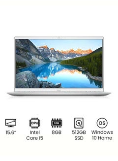 Inspiron 15 5502 (Upgraded Version) Laptop With 15.6-Inch Full HD Display, Core i5-1135G7 Processer/8GB RAM/512GB SSD/2GB Nvidia GeForce MX330 Graphics/Windows 10 Home /International Version English/Arabic Silver