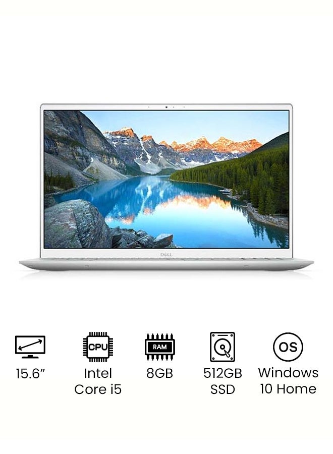 DELL - Inspiron 15 5502 (Upgraded Version) Laptop With 15.6-Inch Full HD Display, Core i5-1135G7 Processer/8GB RAM/512GB SSD/2GB Nvidia GeForce MX330 Graphics/Windows 10 Home /International Version English/Arabic Silver - Image 1
