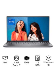 Inspiron 15 5510 Professional (Upgraded Version) Laptop With 15.6 Inch Full HD Display, 11th Gen Core i7-11370H Processor/16GB RAM/1TB SSD/Intel Iris/Iris Plus Graphics/Windows 10 /International Version/ English/Arabic Platinum