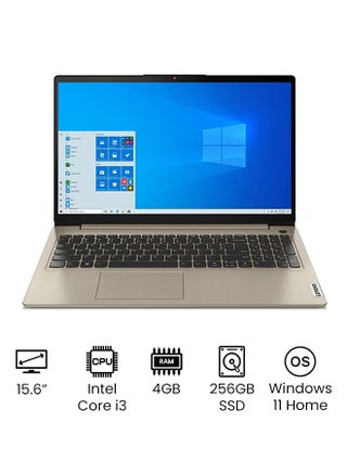 IdeaPad 3 (Upgraded Version) Laptop With 15.6-Inch Full HD Touchscreen Display, Core i3 1115G4 Processer/4GB RAM/256GB SSD/Intel UHD Graphics/Windows 11 Home /International Version English Sand - v1649432303/N52907181A_1