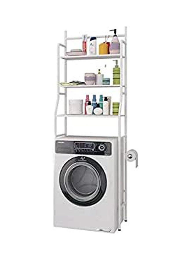 Washing Machine Storage Shelves Drying Machine Storage Rack White 163x68cm  - Image 1