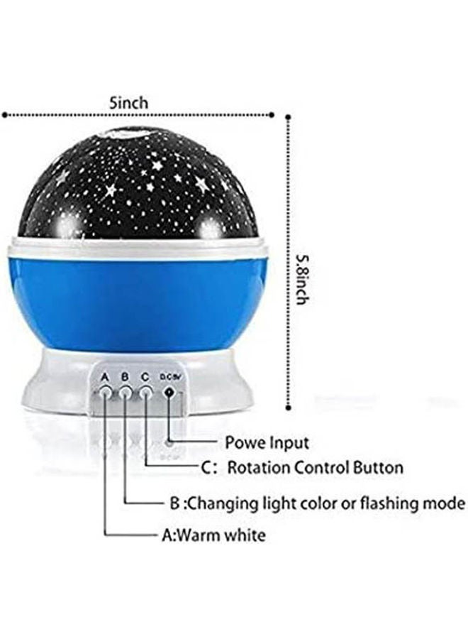 Night Lighting Lamp Star Light Rotating Projector 4 Led Bulbs 8 Modes Multicolour - Image 3