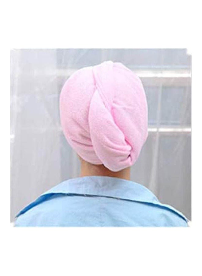 2 Pcs Hair Towel Wrap,Hair Drying Pink - Image 2