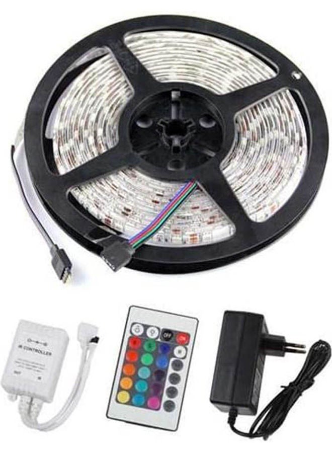 Led Non-Waterproof Rgb Strip Light 3528 Flexible Lighting String Ribbon Tape Lamp Home Decoration Light Black 3meter - Image 2