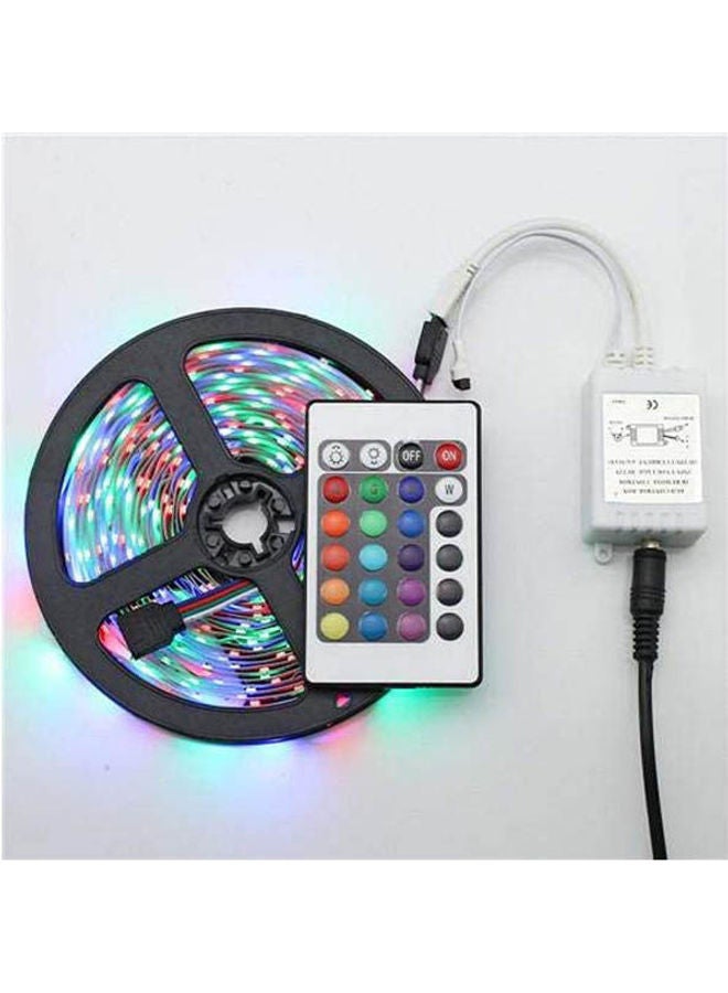 Led Non-Waterproof Rgb Strip Light 3528 Flexible Lighting String Ribbon Tape Lamp Home Decoration Light Black 3meter - Image 1
