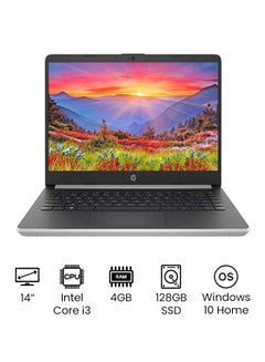 14-dq1033cl Laptop with 14-Inch Full HD Display, Core i3-1005G1 Processor/4GB RAM/128GB SSD/Intel UHD Graphics/Windows 10 Home International Version Silver