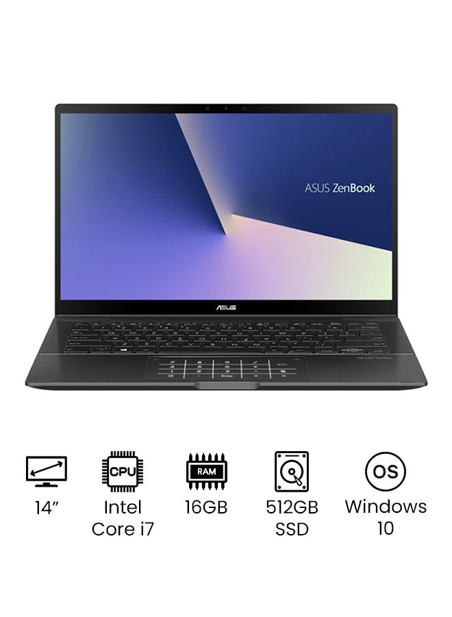 ASUS - ZenBook 14 Laptop With 14-Inch Full HD Display, Core i7 10510U Processor/16GB RAM/512GB SSD/Intel UHD Graphics/Windows 10/International Version English Gun Grey - Image 1