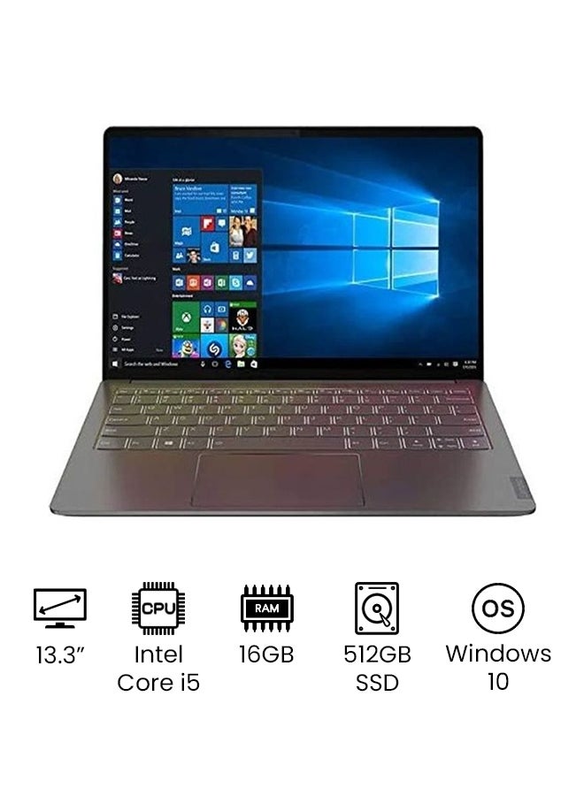 Lenovo - S540-13IML Ultralight Laptop With 13.3-Inch QHD Display, 10th Gen Core i5-10210U Processer/16GB RAM/512GB SSD/Intel UHD Graphics/Windows 10 /International Version English Mineral Grey - Image 1