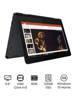 ThinkPad 11e Yoga Gen 6 2 in 1 Convertible Laptop With Touchscreen HD Display, Core m3 Processor/8GB RAM/128GB SSD/Intel UHD Graphics 615/Windows 10 Home/International Version Black