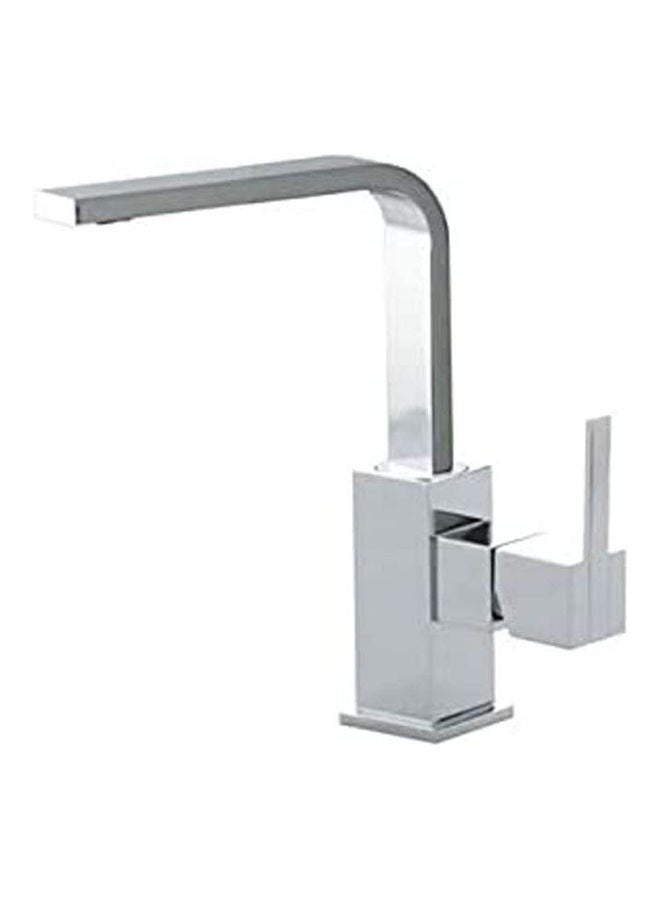 رامون سولر 4921 High Arch Single Hand Basin Mixer Silver - Image 1