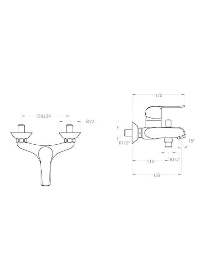 رامون سولر 6405 Tub Mixer Silver - Image 2