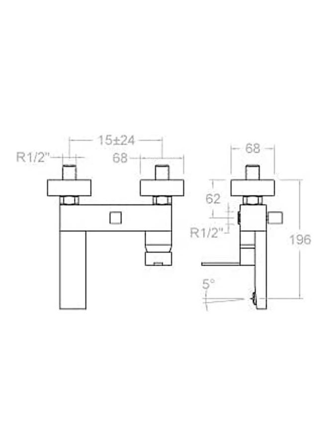رامون سولر Bathtub Mixer 4925 Silver - Image 2