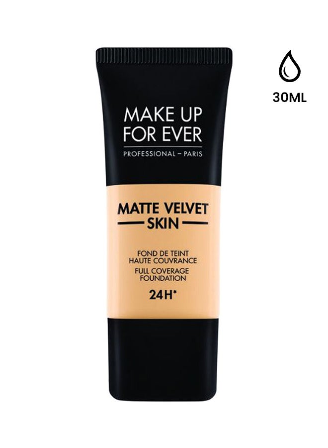 MAKE UP FOR EVER Matte Velvet Liquid Foundation Y305 Soft Beige - Image 1