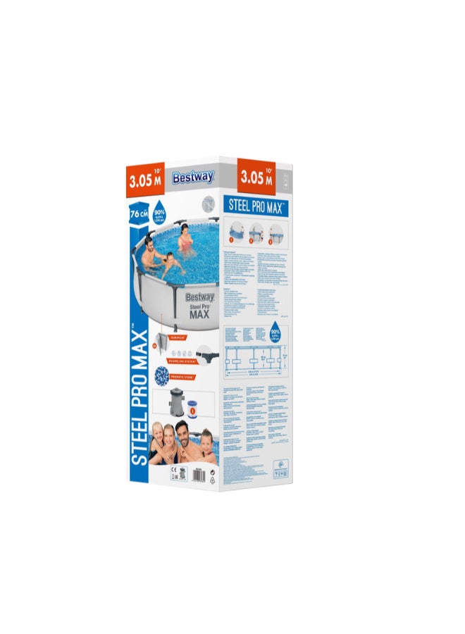 Bestway Steel Pro Frame Pool Set( Pool Filter Pump) 305x76cm  - Image 3