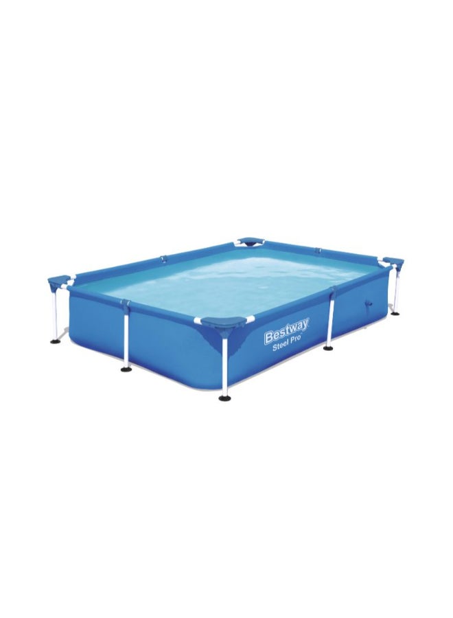 Bestway Superior Strength And Longer Durability Sturdy Rectangular Steel Pro Frame Swimming Pool For Kids 2.21x1.50meter 2.21x1.50meter - Image 1
