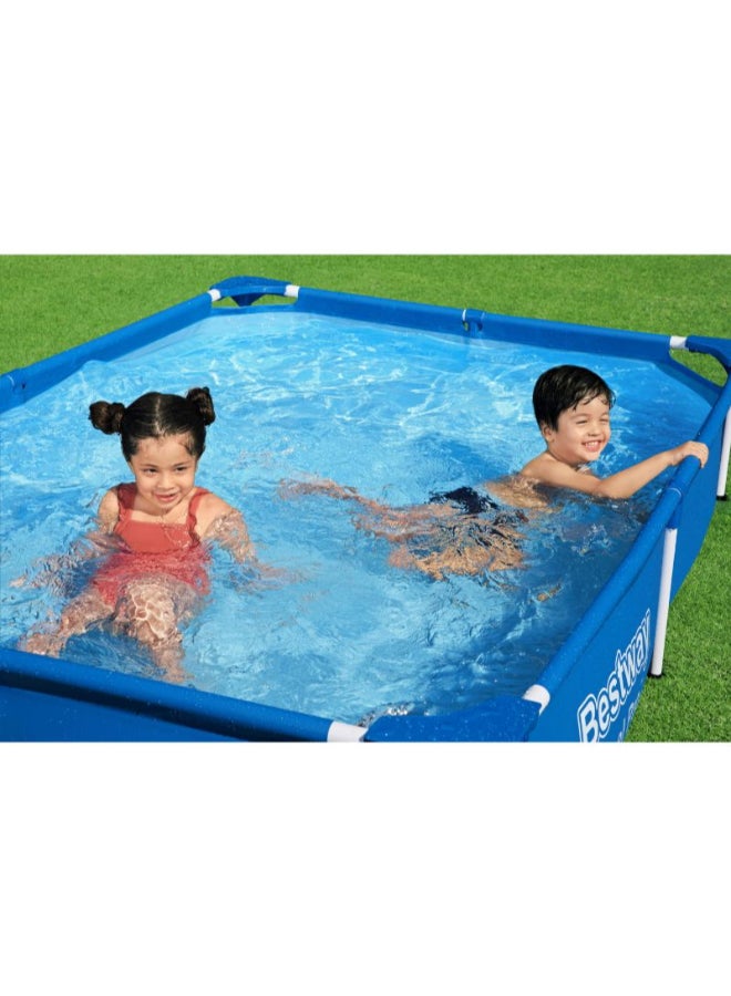 Bestway Superior Strength And Longer Durability Sturdy Rectangular Steel Pro Frame Swimming Pool For Kids 2.21x1.50meter 2.21x1.50meter - Image 5
