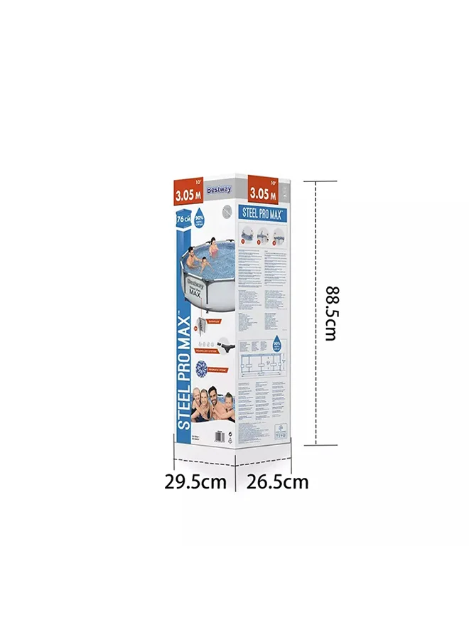 Bestway Steel Pro Frame Pool 305x76cm  -26-56406 305x305x76cm