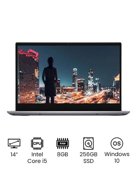 Inspiron 5400 Convertible 2-In-1 (Upgraded Version) Laptop With 14-Inch Full HD Display, Corei5 Processor/8GB RAM/256GB SSD/Integrated Graphics/Windows 10 /International Version English Grey