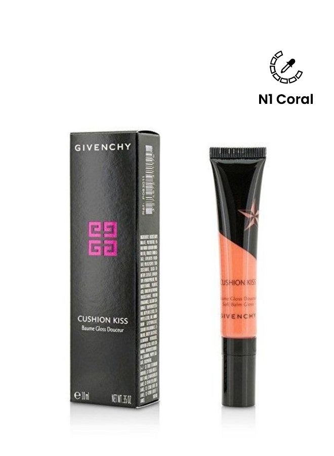 GIVENCHY Cushion K**s Soft Balm Gloss N1 Coral 