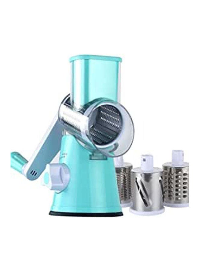 Table Top Drum Grater With 3 Blades Blue  - Image 1