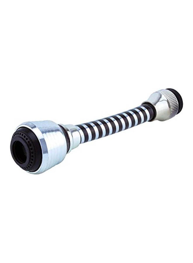 Turbo Flex Swivels 360 Degree Easy Cleaning Flexible Faucet Sprayer Silver - Image 1