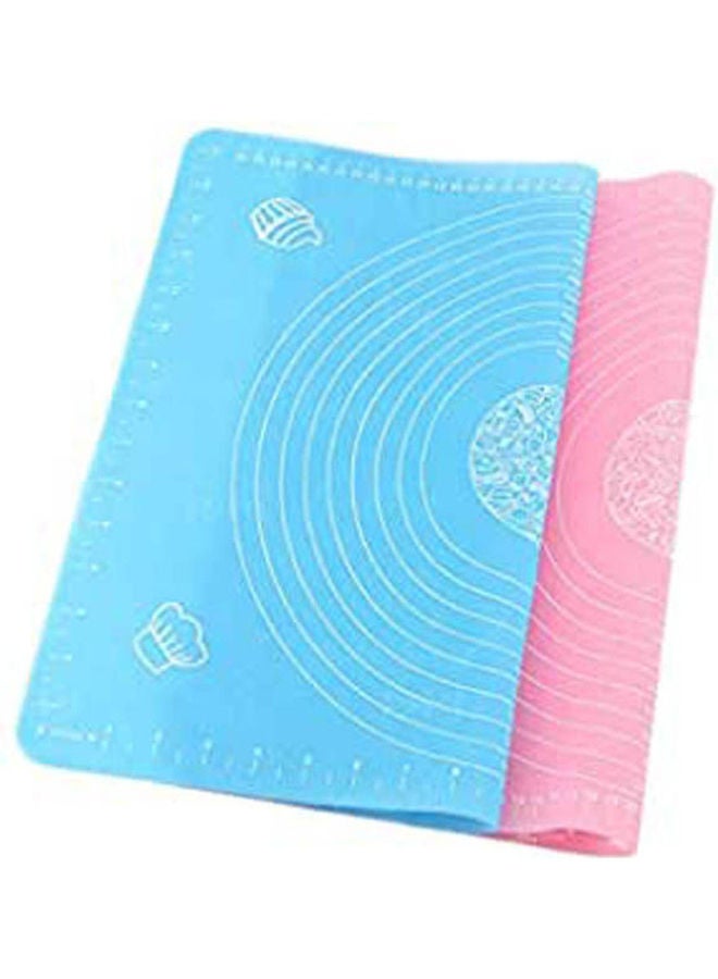 Pastry Mat Food Grade Soft Silicone Multicolour 19.3 x 15.5inch - Image 1