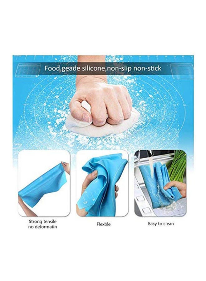 Pastry Mat Food Grade Soft Silicone Multicolour 19.3 x 15.5inch - Image 2
