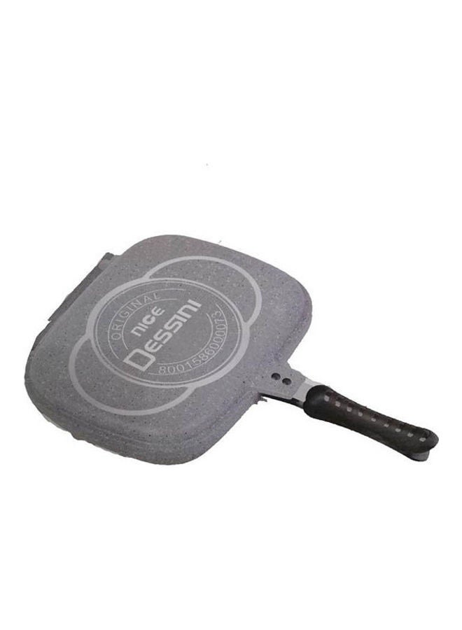 DESSINI - Double Granite Grill Non-Stickable Grey 36cm - Image 1