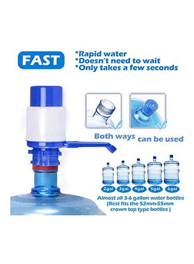Drinking Water Dispenser Hand Press Pump For 6 5 Gallon Bottle Blue  - Image 2