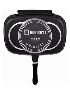 DESSINI Aluminum Two-Sided Double Grill Non-Stick Pressure Pan Black 40cm  - Image 2