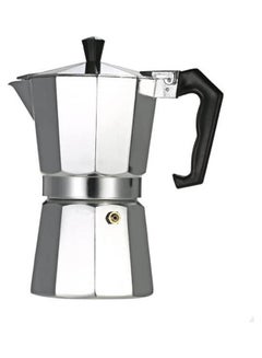 Generic 3-Cup Aluminum Espresso Percolator Coffee Stovetop Maker Mocha Pot For Use On Gas Or Electric Stove Silver 