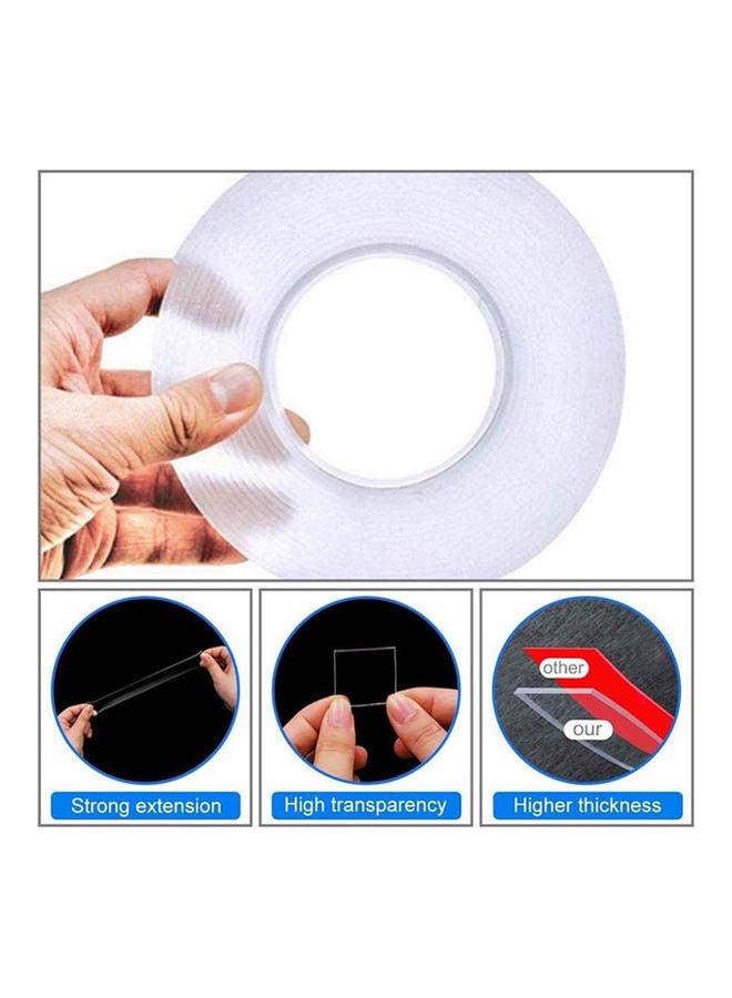 Traceless Tape Adhesive Kitchen Holder Clear 3meter