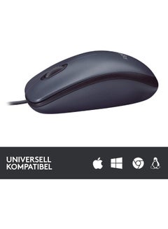 Logitech B100 Wired USB Mouse Black  - Image 3