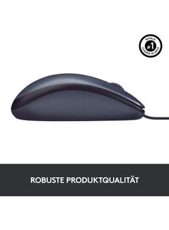 Logitech B100 Wired USB Mouse Black  - Image 4